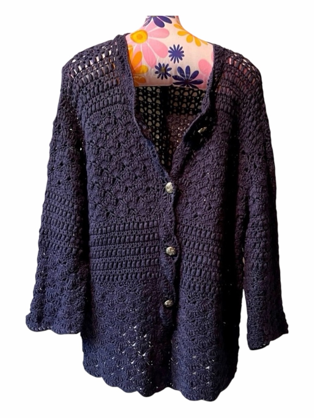 Coldwater Creek Navy Cardigan